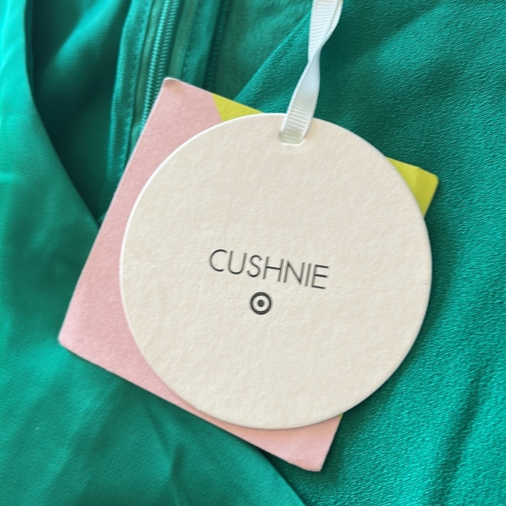 NWT Cushnie X Target Emerald Green Wrap Dress Size 4 - Picture 8 of 14